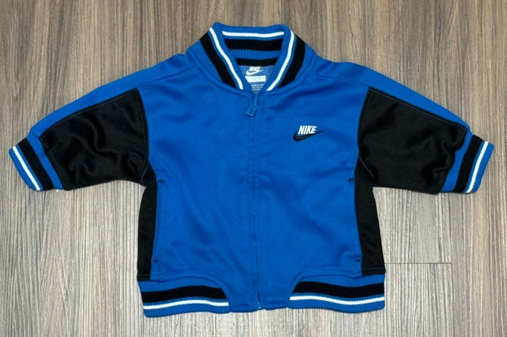 Nike Track Jacket Royal Blue and Black - Boys Size 0/6/MO